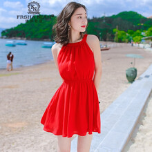 純色雪紡連衣裙，打造清爽小白范