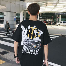 deciuhlae 短袖 男士T恤 黑車黑 