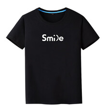 穆秋（MUQIU） 短袖 男士T恤 smile黑 