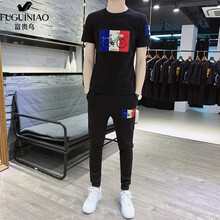 富貴鳥(niǎo)（FUGUNIAO） 短袖 男士T恤 61黑色套裝 