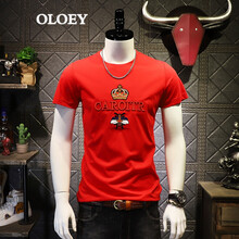 OLOEY 短袖 男士T恤 紅色  