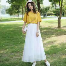 美因白色（My in White） 純色 紐扣 連衣裙
