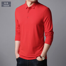 澤荃（ze quan） 長(zhǎng)袖 男士T恤 8720紅色 XL，L，XXXL，XXL，M