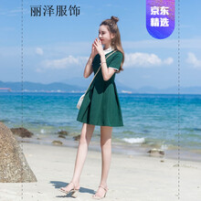 純色系連衣裙，塑造曼妙身姿