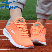 鴻星爾克（ERKE）跑步鞋熒光粉橙/松石綠 37