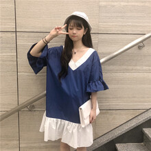 純色荷葉裙，微胖女神的小心機