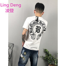凌登（LingDeng） 短袖 男士T恤 白色十字架 