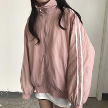阿遜特（AspecialXun） 立領(lǐng) 長(zhǎng)袖 女 短外套 口袋，拉鏈，多口袋