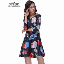 臣楓（Sefon）  印花 連衣裙