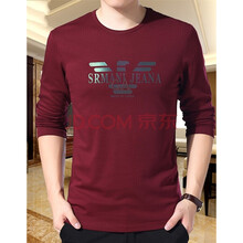 其他品牌 長(zhǎng)袖 男士T恤 阿曼尼同款2219紅色 XL，L，XXXL，XXL，M