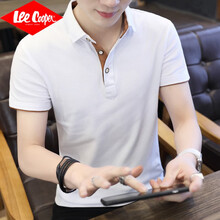 Lee Cooper 短袖 男士T恤 501白橙 