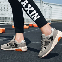 花花公子（PLAYBOY）跑步鞋NB580-1 中灰黑 