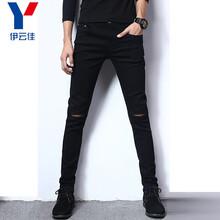 伊云佳 修身褲 青春休閑，原創(chuàng)設(shè)計(jì) 男士牛仔褲