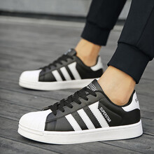 森馬（SEnMA）男士森馬專(zhuān)柜正品官網(wǎng)旗艦店227黑白(送襪子) 37