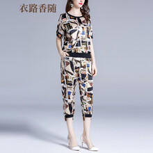 衣路香隨 自然腰 直筒褲 女 七分褲 休閑褲