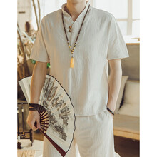 覺(jué)馳 短袖 男士T恤 杏色 