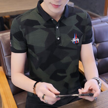 爵少（JUESHAO） 短袖 男士T恤 19882深軍綠色 