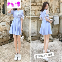 性感小心機(jī)，荷葉邊連衣裙秀氣質(zhì)