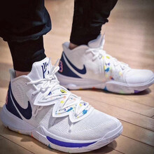 耐克（NIKE）籃球鞋AO2919-101歐文5白色笑臉款 