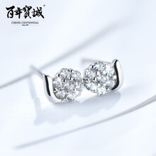 百年寶誠耳釘925銀，S925