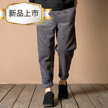 燈芯絨小腳褲胖MM