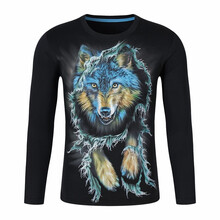 Meicarol 長(cháng)袖 男士T恤 破布狼長(cháng)袖  