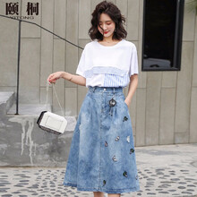 頤桐（YiTong） 格子 拼接 連衣裙