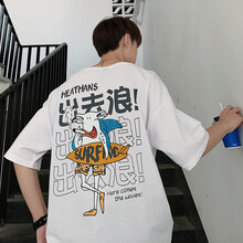lvfoge 五分袖 男士T恤 T962白色 