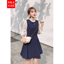 純色袖長(zhǎng)裙，打造優(yōu)雅小仙女