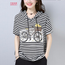 丹恩洛莉（DANENLUOLI） 不規(guī)則 短袖 T恤 女 圓領(lǐng)