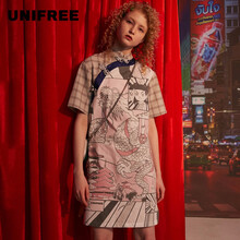 UNIFREE  立體剪裁 連衣裙