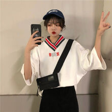 卓唯一特 印花 短袖 T恤 女 V領(lǐng)