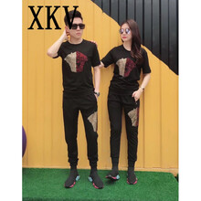 XKV 長袖 男士T恤 黑色 