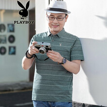 花花公子（PLAYBOY ESTABLISHED 1953） 短袖 男士T恤 6941款 綠色 