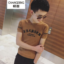 暢登（CHANGDENG） 短袖 男士T恤 862焦糖 