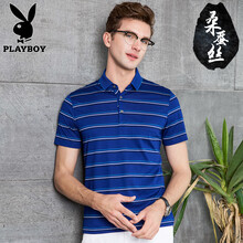 PLAYBOY ESTABLISHED 1953 短袖 男士T恤 D39179藍(lán)條 