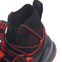 李寧（LI-NING）籃球鞋標(biāo)準(zhǔn)黑/熔巖紅ABAP023-3  
