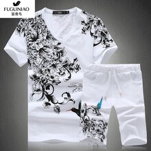 富貴鳥(niǎo)（FUGUINIAO） 短袖 男士T恤 TZ18白色 