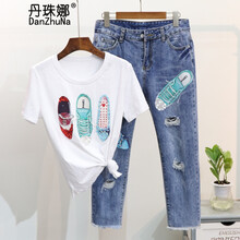 元素,新款,歐洲,樣式,流行,趨勢,牛仔褲,白色,歐洲站