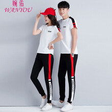 婉佑（WANYOU） 拼色，貼布 短袖 T恤 女 圓領(lǐng)