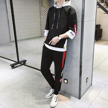 其他品牌 七分袖 男士T恤 430黑色 