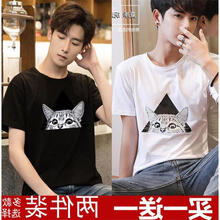 墨麒麟（Mo Qilin） 短袖 男士T恤 三角貓白 三角貓黑 