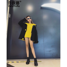 復(fù)古牛仔外套，微胖妹子的好幫手