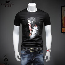 富貴鳥(niǎo) 短袖 男士T恤 Y3055黑色 