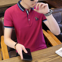 捷創(chuàng  )龍（JINCHUANGLONG） 短袖 男士T恤 酒紅 