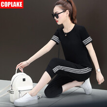 COPLAKE 條紋 短袖 T恤 女 圓領(lǐng)
