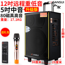 山水（SANSUI）  音箱/音響 12吋升級(jí)版（1支U段話筒+遙控）