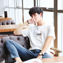 杜小閑 短袖 男士T恤 T390白色 