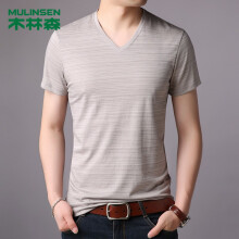 木林森（MULINSEN） 短袖 男士T恤 1860驼色 