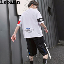 LeoHan 短袖 男士T恤 DS402白色 